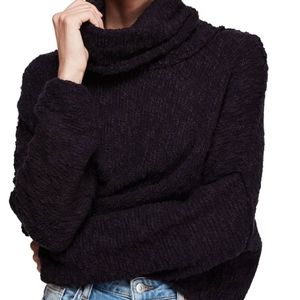 Free People L black Big Easy Cowl sweater